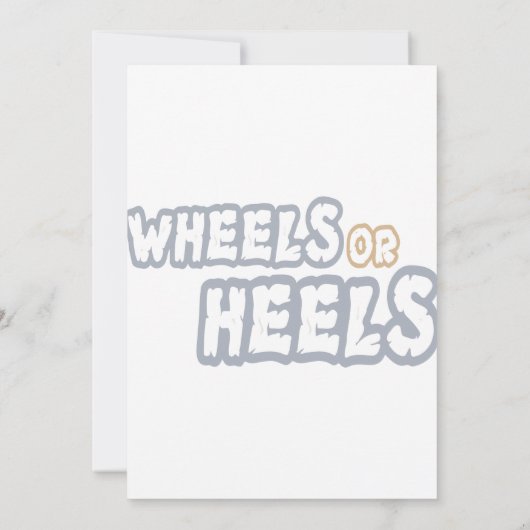 Invitation Roues ou talons (Dos)
