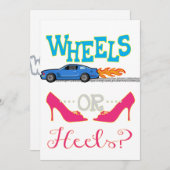 Invitation Roues ou talons (Devant / Derrière)