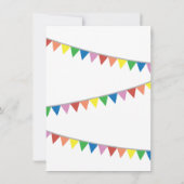 Invitation Roues sur la partie d'anniversaire de enfant (Dos)