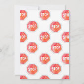 Invitation Roues sur l'invitation de l'anniversaire de enfant (Dos)