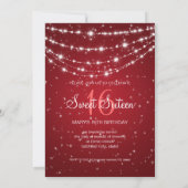 Invitation Rouge à chaînes de scintillement de partie de (Dos)