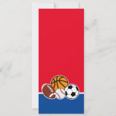 Invitation Rouge All Star Sport Ticket Couples Douche Photo (Dos)