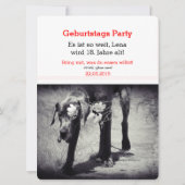 Invitation Rouge Blanc Allemand (Dos)