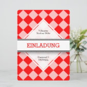 Invitation Rouge Blanc Allemand (Debout devant)