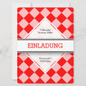 Invitation Rouge Blanc Allemand (Devant)