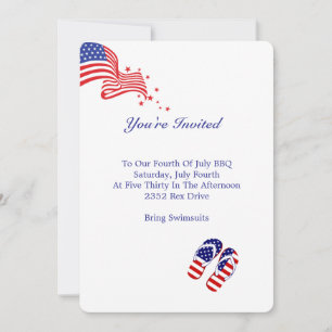Invitation Rouge, Blanc & Bleu