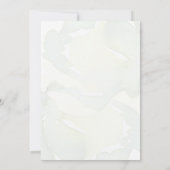 Invitation Rouge Blanc bleu Floral Aquarelle Mariage chrétien (Dos)