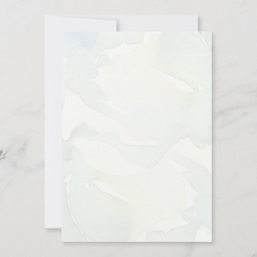 Invitation Rouge Blanc Bleu Flore Vert Mariage chrétien (Dos)