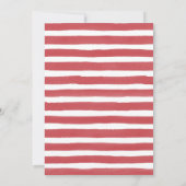 Invitation Rouge Blanc Bleu Parfait Année 1er anniversaire (Dos)