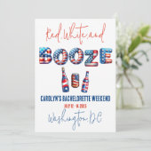 Invitation Rouge, Blanc & Booze, Bachelorette Patriotique (Debout devant)