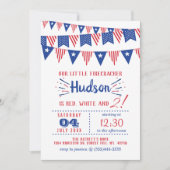 Invitation Rouge, Blanc & Deux ! 4 juillet fête du 2e anniver (Devant)