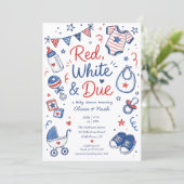 Invitation Rouge Blanc & Due (Debout devant)