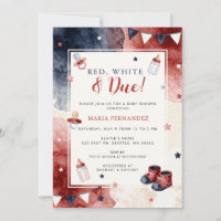 Rouge Blanc et Bébé Attendu pour le 4 Juillet Show