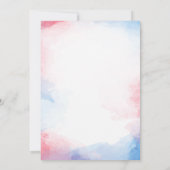 Invitation Rouge blanc et blanc - 4 juillet Baby shower (Dos)