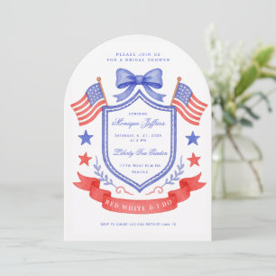 Invitation Rouge Blanc & Je Dis Oui Mariage Crête Fête de Fia