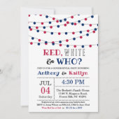 Invitation Rouge, Blanc & Qui ? 4 juillet Parti de la révélat (Devant)