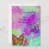 INVITATION ROUGE BOUTEILLE ROUGE VIOLET OR JAUNE DOUCE 16 (Dos)