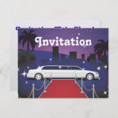 Invitation Rouge Carpet Celebration Limo (Devant / Derrière)
