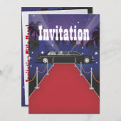 Invitation Rouge Carpet Celebration Limo (Devant / Derrière)