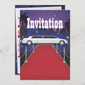 Invitation Rouge Carpet Celebration Limo (Devant / Derrière)