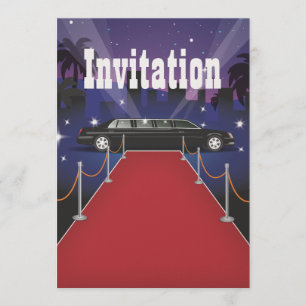 Invitation Rouge Carpet Celebration Limo
