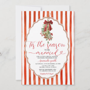 Invitation Rouge C'est La Saison D'être Mariée Shower Nuptial