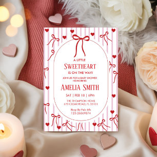 Invitation Rouge Chouchou Filles de la Saint-Valentin griboui