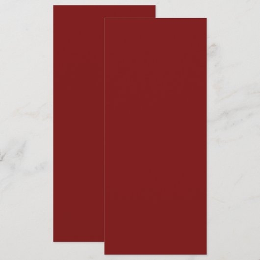 Invitation Rouge Clair de Lune (Devant / Derrière)