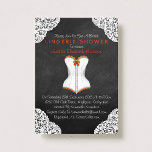Invitation Rouge Corset blanc dentelle Chalkboard Lingerie Do<br><div class="desc">Red Corset White Lace Chalkboard Lingerie Douche sur mesure Annonces. CORRESPONDANCE DES ÉLÉMENTS</div>