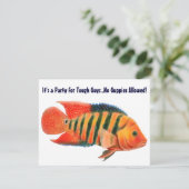 Invitation rouge de Cichlid de terreur (Debout devant)