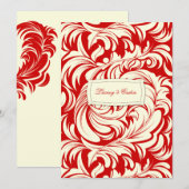 Invitation Rouge de Lainey Lavishly (Devant / Derrière)