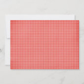 Invitation rouge de partie de BBQ (Dos)