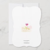 Invitation rouge de pavot (Dos)