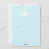 Invitation rouge de photo de quadruple (Dos)