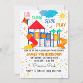 Invitation rouge de terrain de jeu (Devant)