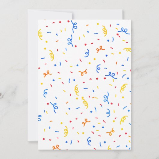 Invitation rouge de terrain de jeu (Dos)