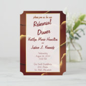 Invitation Rouge de ton noir noir Abstrait Mariage Extraordin (Debout devant)