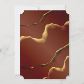 Invitation Rouge de ton noir noir Abstrait Mariage Extraordin (Dos)