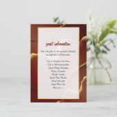 Invitation Rouge de ton noir noir Abstrait Mariage Extraordin (Debout devant)