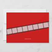 Invitation Rouge du billet | d'admission de fête (Dos)