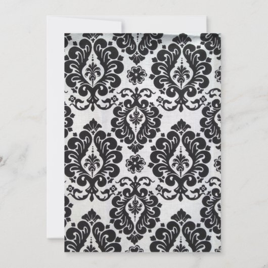 Invitation rouge élégant de mariage d'accent (Dos)