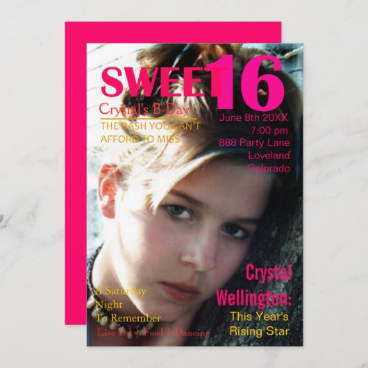 Invitation rouge en hausse de couverture de (Devant / Derrière)