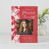 Invitation Rouge et blanc (Debout devant)