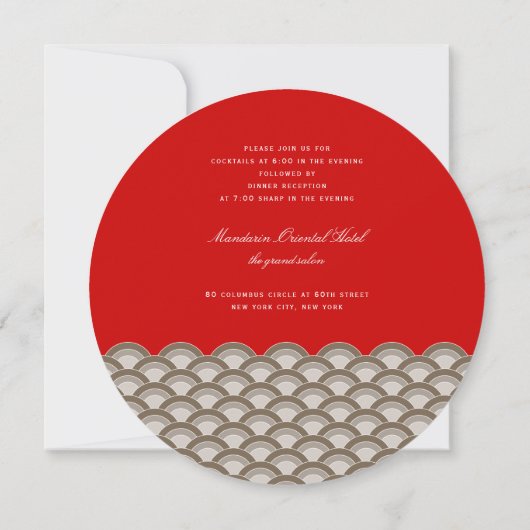 Invitation Rouge et bleu Deux Grues en papier Origami Mariage (Dos)