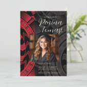 Invitation Rouge et noir (Debout devant)