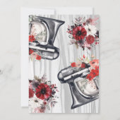 Invitation Rouge et noir Stock la Fête des mariées à thème Cu (Dos)