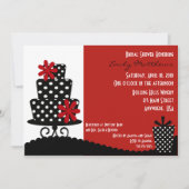 Invitation rouge et noire classique (Devant)