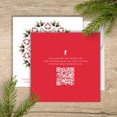 Invitation Rouge et Vert mare Joyeux Noël Party