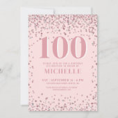 Invitation Rouge Fard Rose 100e Anniversaire (Devant)