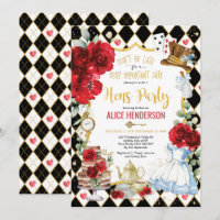 Rouge Floral Alice au Pays des merveilles Tea Part